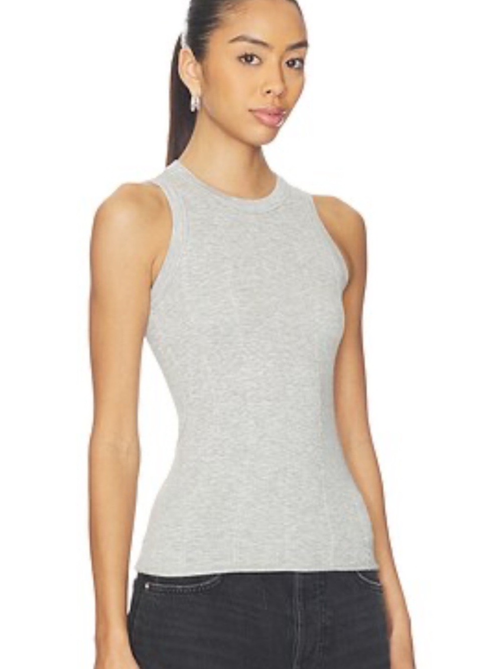 Free people seamless white tank top